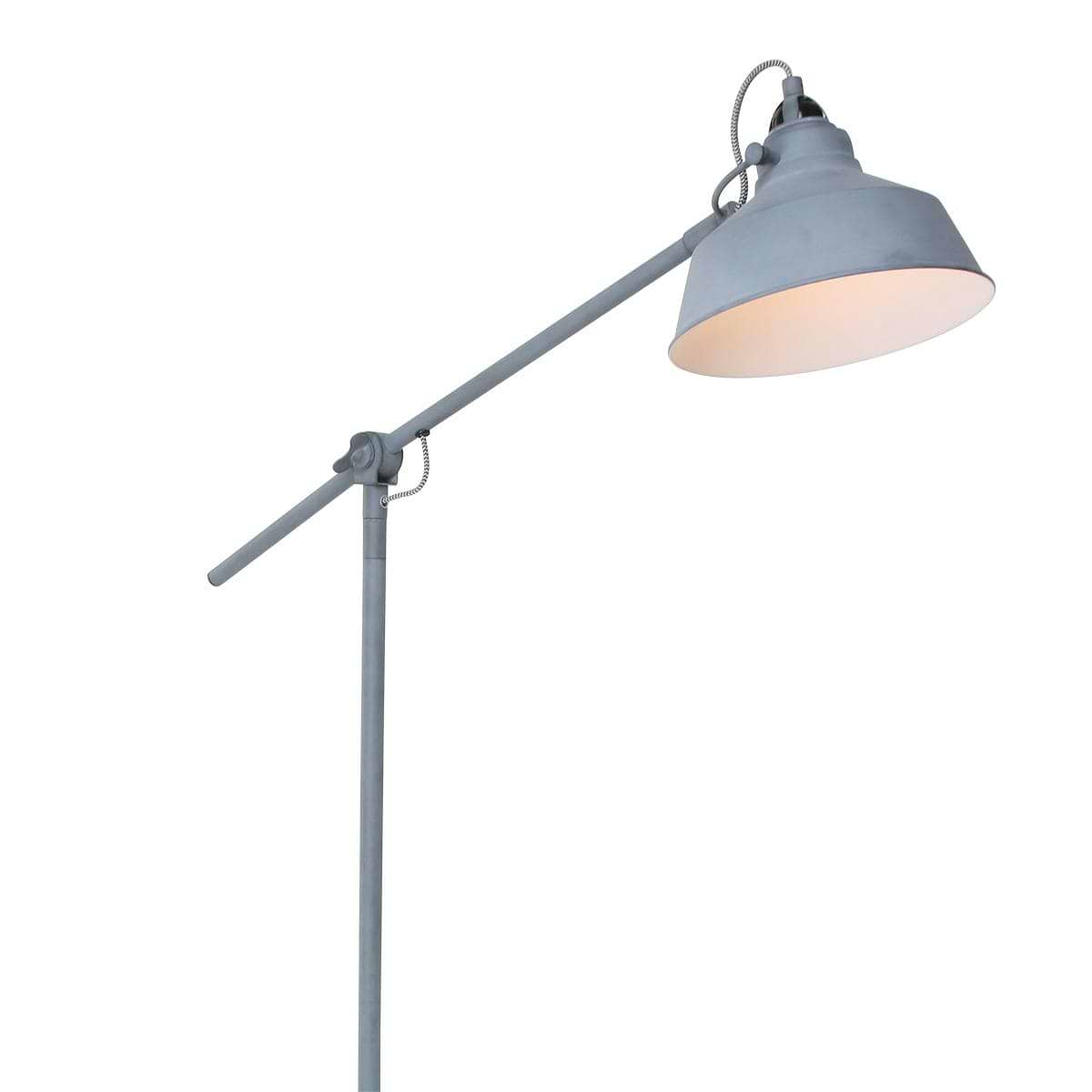 Vloerlamp 1-lichts metaal MEXLITE STEINHAUER - 1322GR - Vloerlamp- Mexlite- Mexlite- Trendy- Grijs  betonlook-