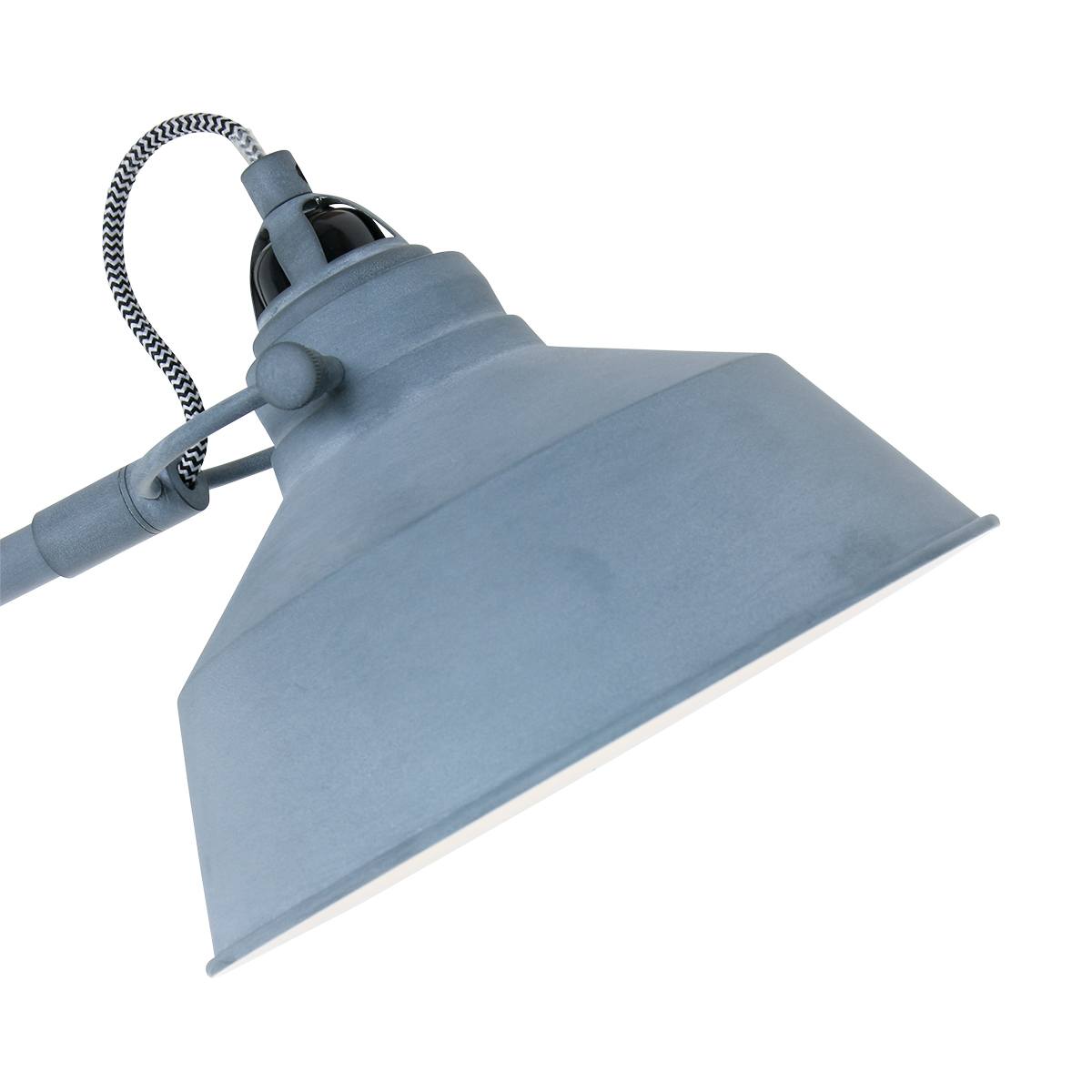 Vloerlamp 1-lichts metaal MEXLITE STEINHAUER - 1322GR - Vloerlamp- Mexlite- Mexlite- Trendy- Grijs  betonlook-