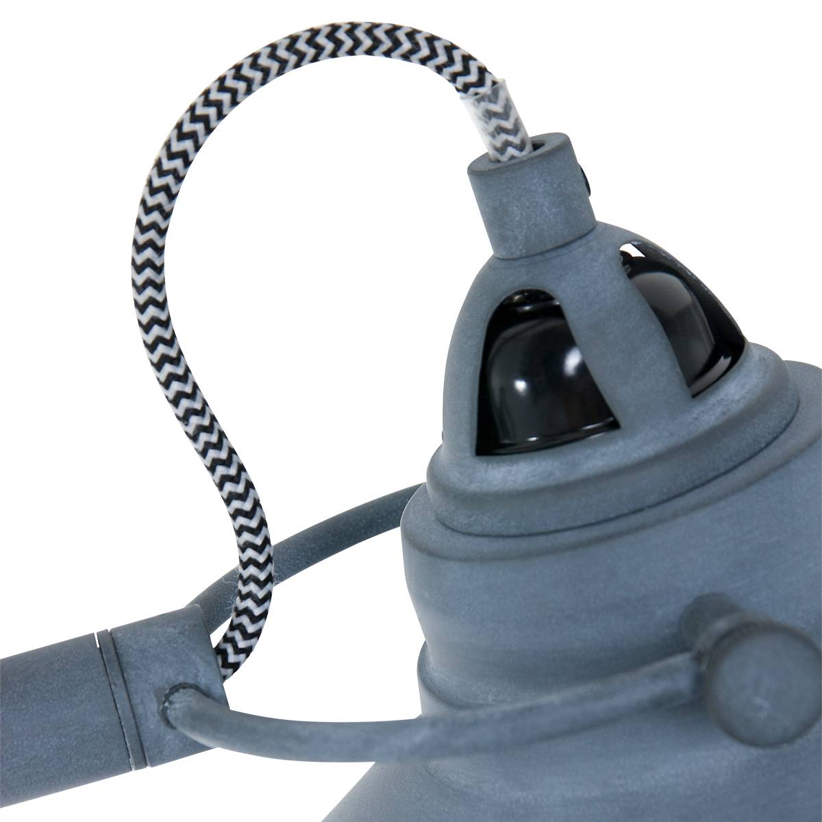Vloerlamp 1-lichts metaal MEXLITE STEINHAUER - 1322GR - Vloerlamp- Mexlite- Mexlite- Trendy- Grijs  betonlook-