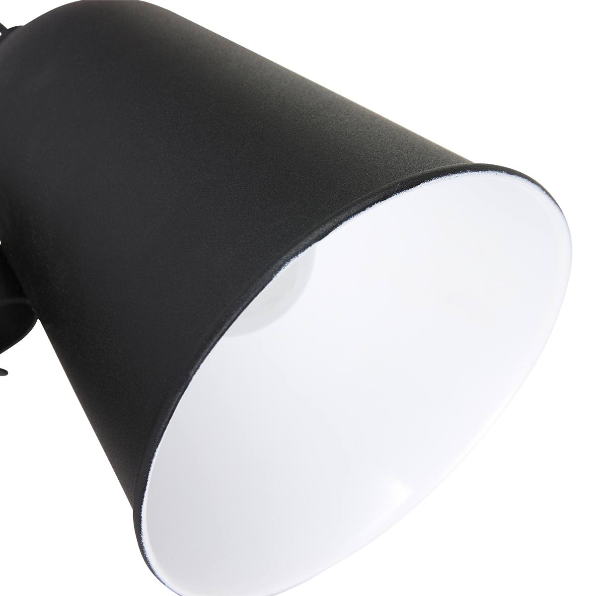 Industriële wandlamp - bedlamp - leeslamp - 1-lichts metaal  ANNE LIGHTING - 1323ZW - Wandlamp - Anne Lighting - Dolphin - Retro - Industrieel - Zwart