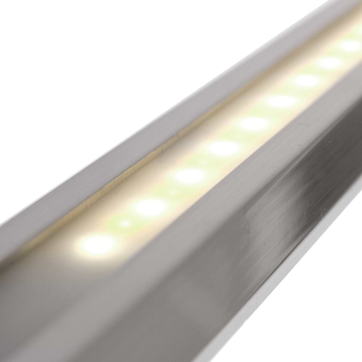 Smalle hanglamp LED 122 cm dimbaar STEINHAUER, 1482ST- Hanglamp- Steinhauer- Zelena LED- Modern, Design- Staal met witte pirex onderstrip- Metaal - Afbeelding 11