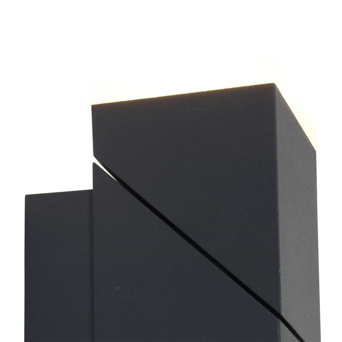Buitenlamp 2-lichts wand LED rechthoek 2x6-5w STEINHAUER, 1507ZW, Tuinverlichting, Buitverlichting- Steinhauer- Diversen- Diversen- Zwart , - Afbeelding 9