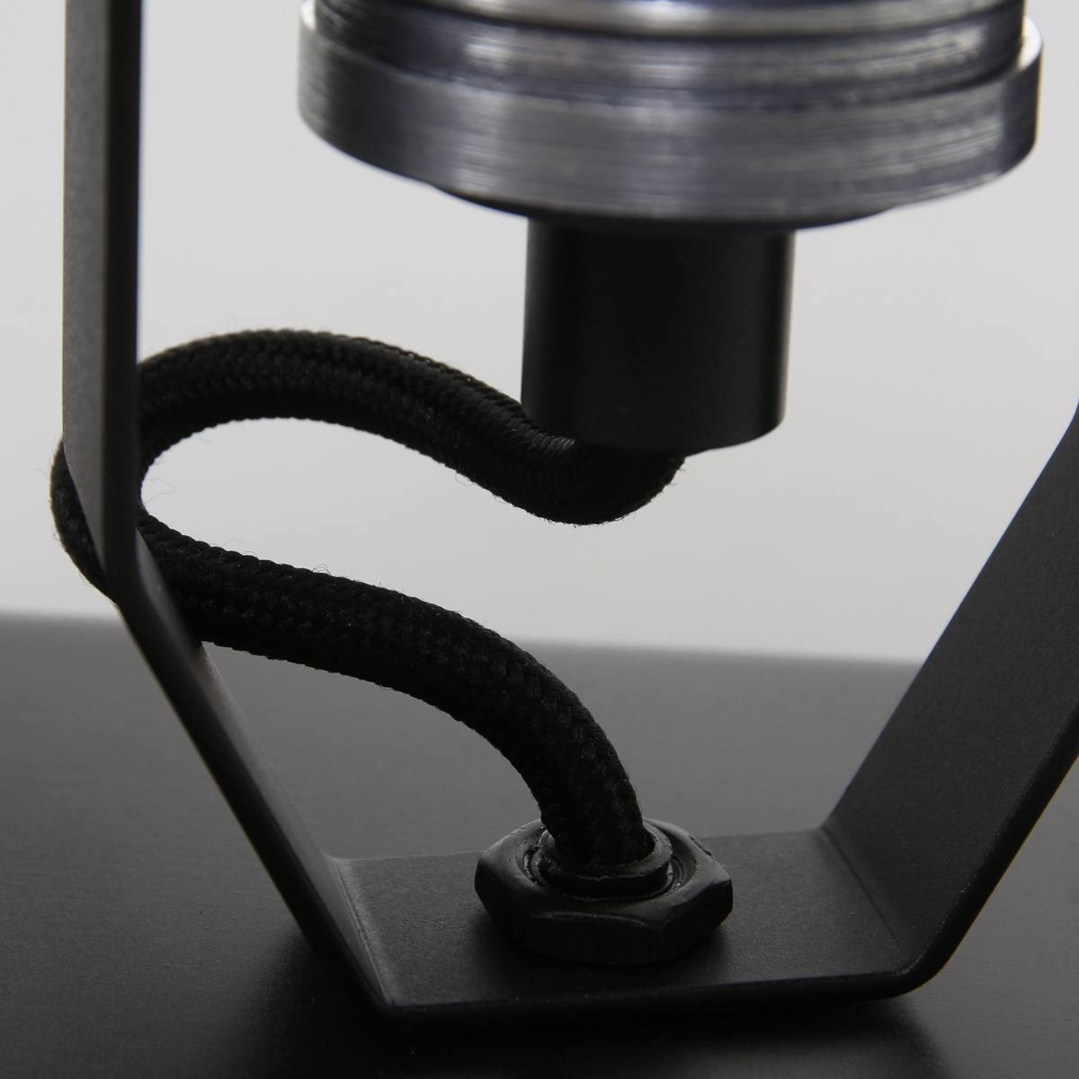 Industriële plafondlamp met twee verstelbare spots, Spot 2-lichts GU10 STEINHAUER, 1534ZW, Plafondlamp, Plafond spots, Steinhauer, Brooklyn, Industrieel, Stoer, Zwart, Zwart met staal accenten- Metaal - Afbeelding 8