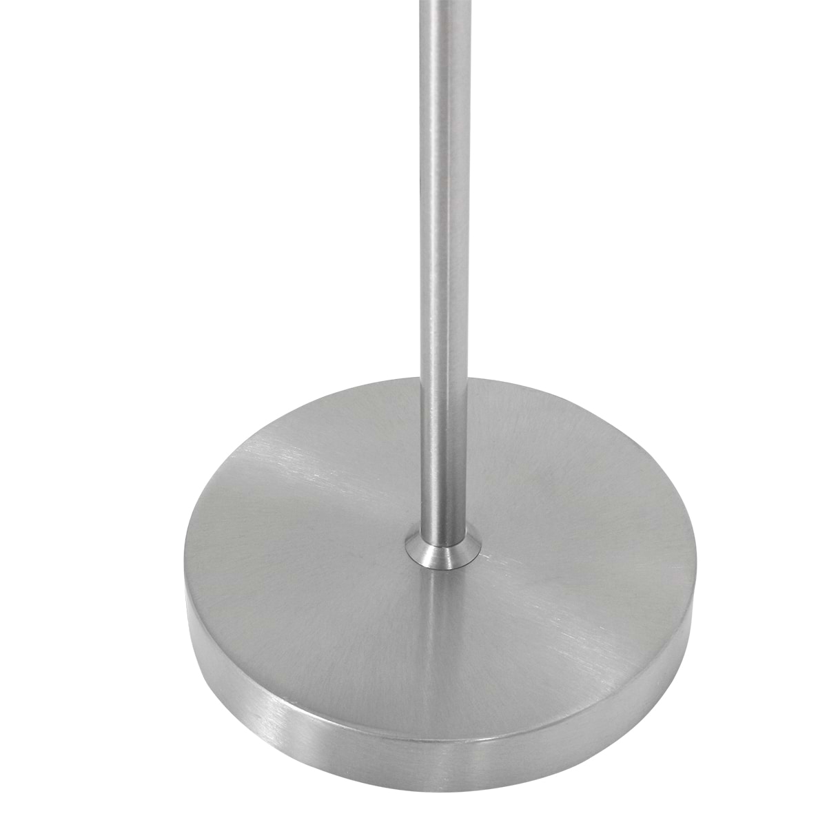 Tafellamp - staal inclusief witte linnen kap - 56 cm hoog - Noor - 1562ST - Mexlite. De lamp is te bedienen met een schakelaar op het armatuur.