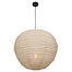 Hanglamp 1-lichts guaze E27 - Scandinavisch - bruin en zwart - Bangalore - Anne light & home