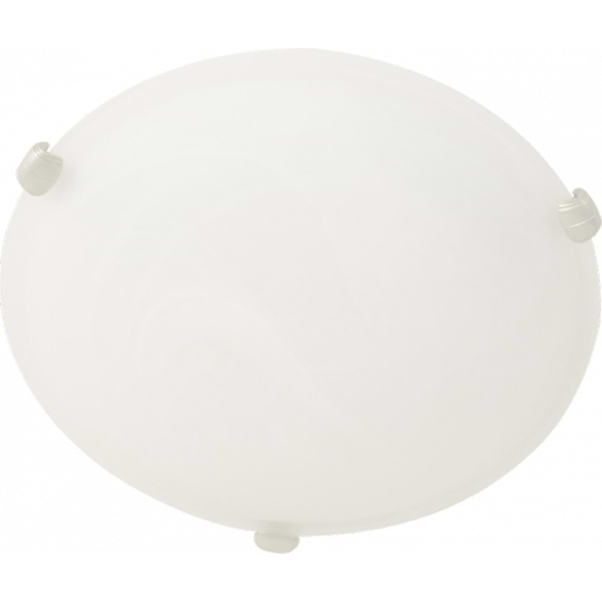 Plafondlamp- plafonnier- glas STEINHAUER - 2361ST - Plafondlamp- Steinhauer- Ceiling and wall- Modern - Minimalistisch design- Wit Staal Wit glas met stalen details- Glas