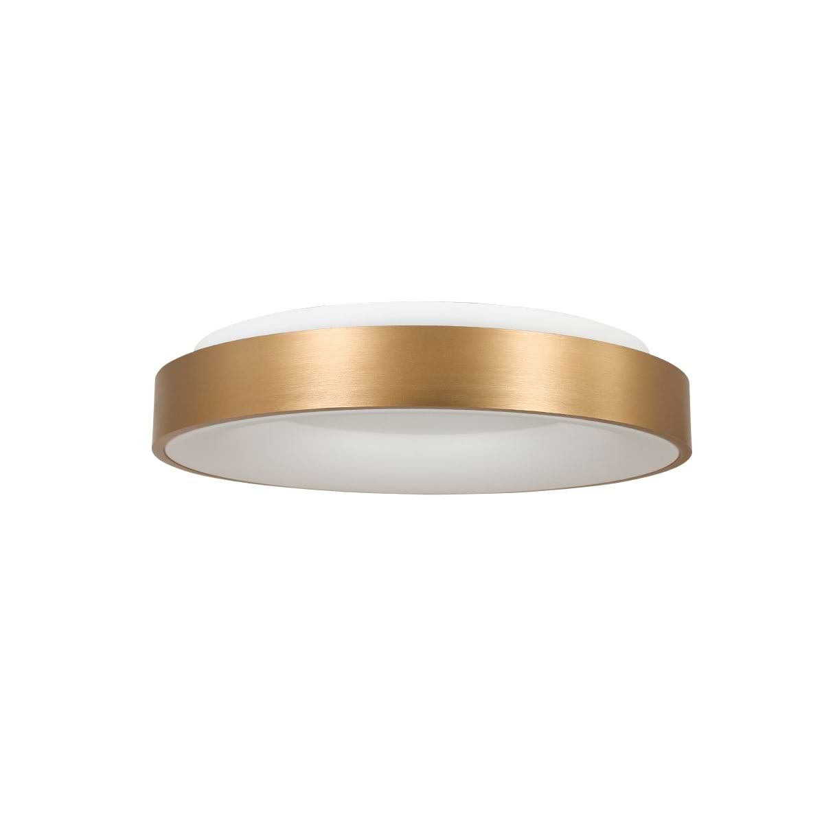 Plafondlamp rond 38cm 30w 2700K - goud en wit - modern - Ringlede - Steinhauer