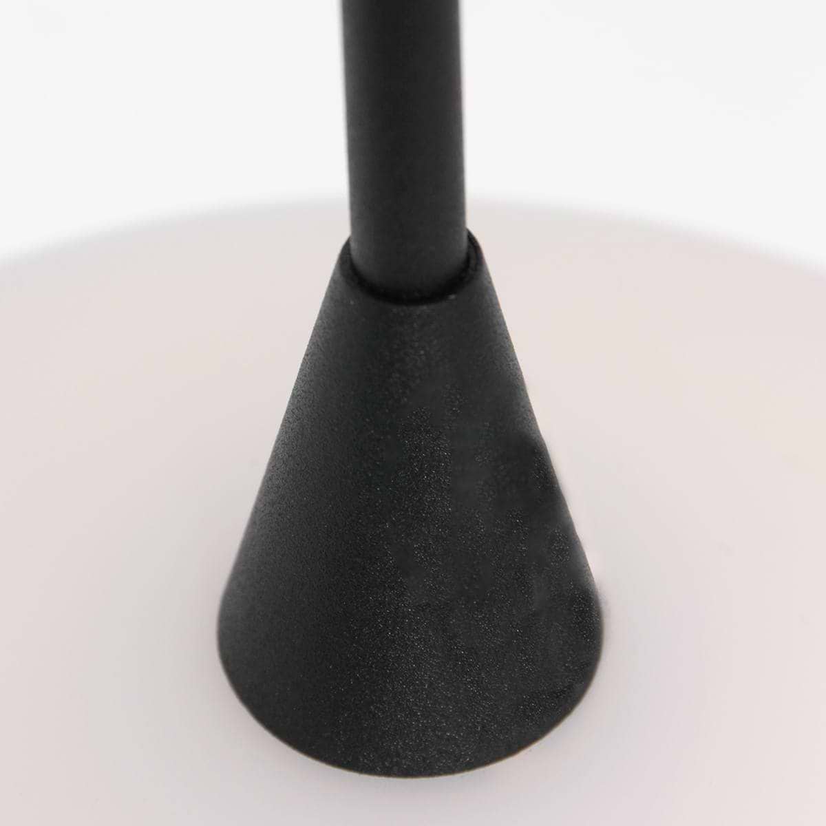 Hanglamp 1-lichts glas G9 - modern - zwart en wit - Tallerken - Steinhauer