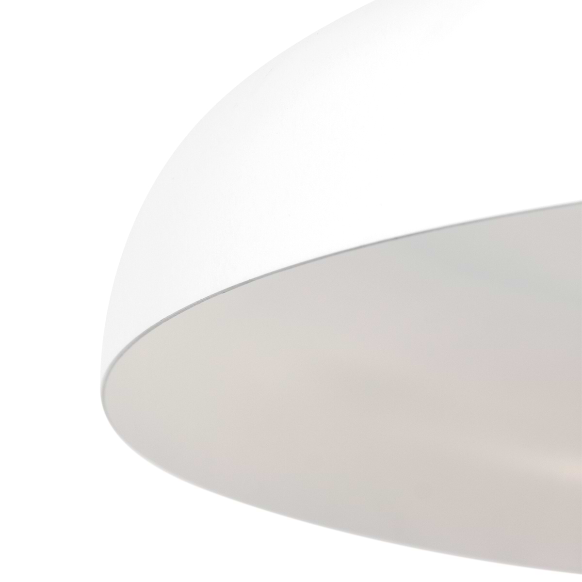 Hanglamp 1-lichts textiel kabel - wit - Krisip - Steinhauer