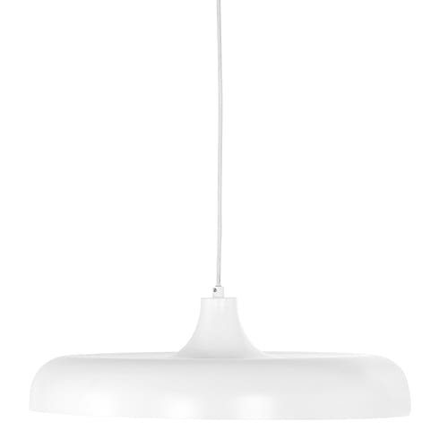 Hanglamp 1-lichts textiel kabel - wit - Krisip - Steinhauer