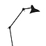 Vloerlamp 1-lichts reflector - zwart en wit - Kasket - Anne light & home