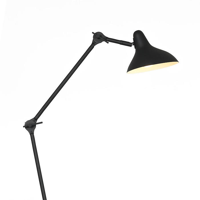 Tafellamp 1-lichts reflector - zwart en wit - Kasket - Anne light & home