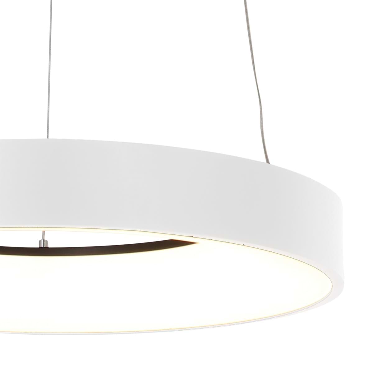 Hanglamp rond 48cm 40w 2700K - wit - Ringlede - Steinhauer