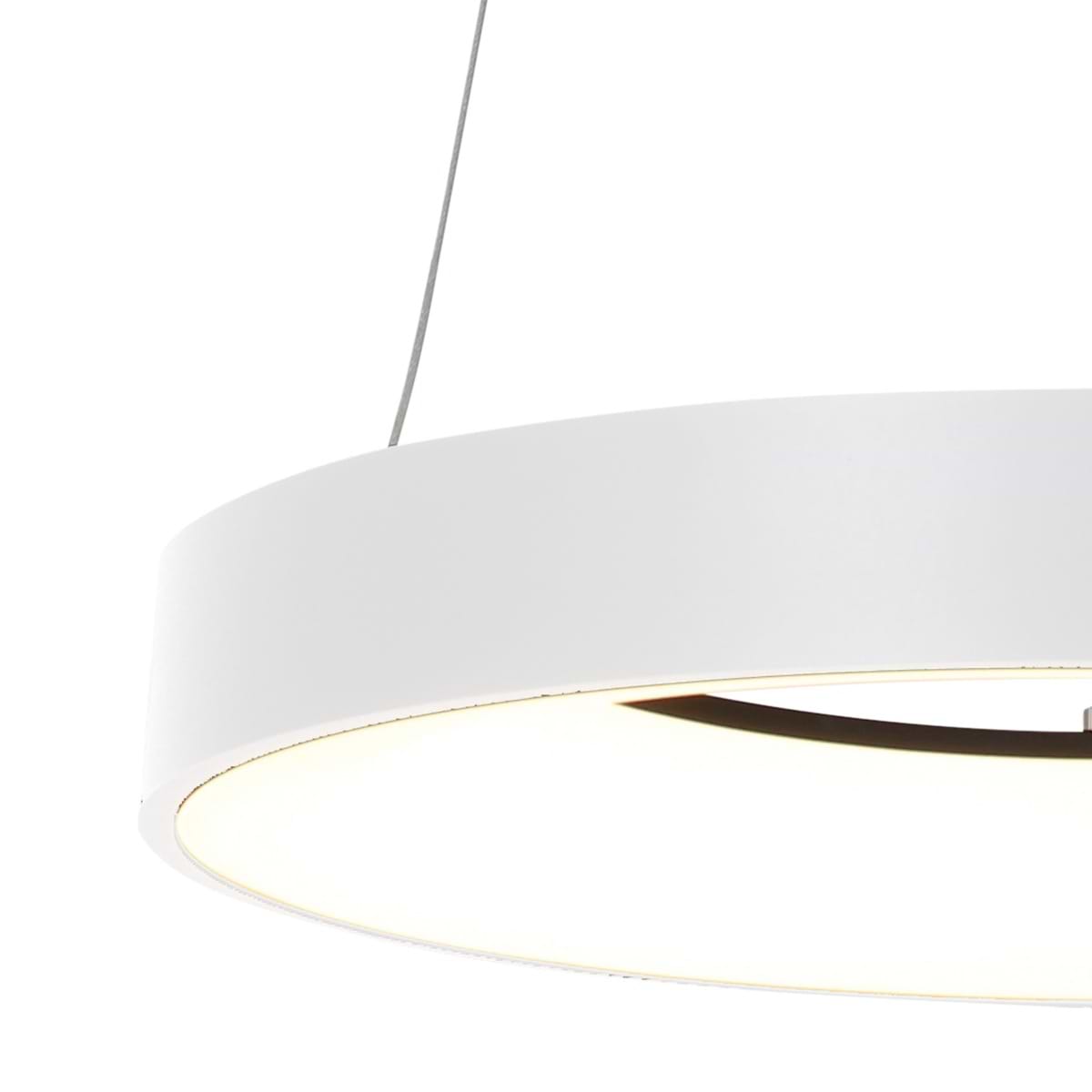 Hanglamp rond 48cm 40w 2700K - wit - Ringlede - Steinhauer