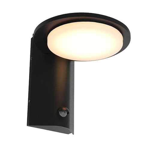 Buitenlamp -  wandlamp voor buiten -  LED 7w 2700K  IP54 -  zwart en helder wit -  Steinhauer