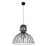 Hanglamp 1-lichts 52cm stripes - zwart - landelijk - Dunbar - Anne light & home