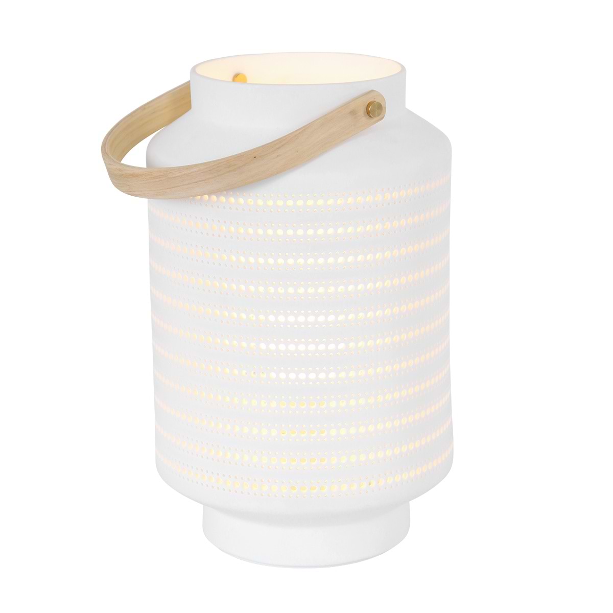 Tafellamp 1-lichts E14 - wit - Porcelain - Anne light & home