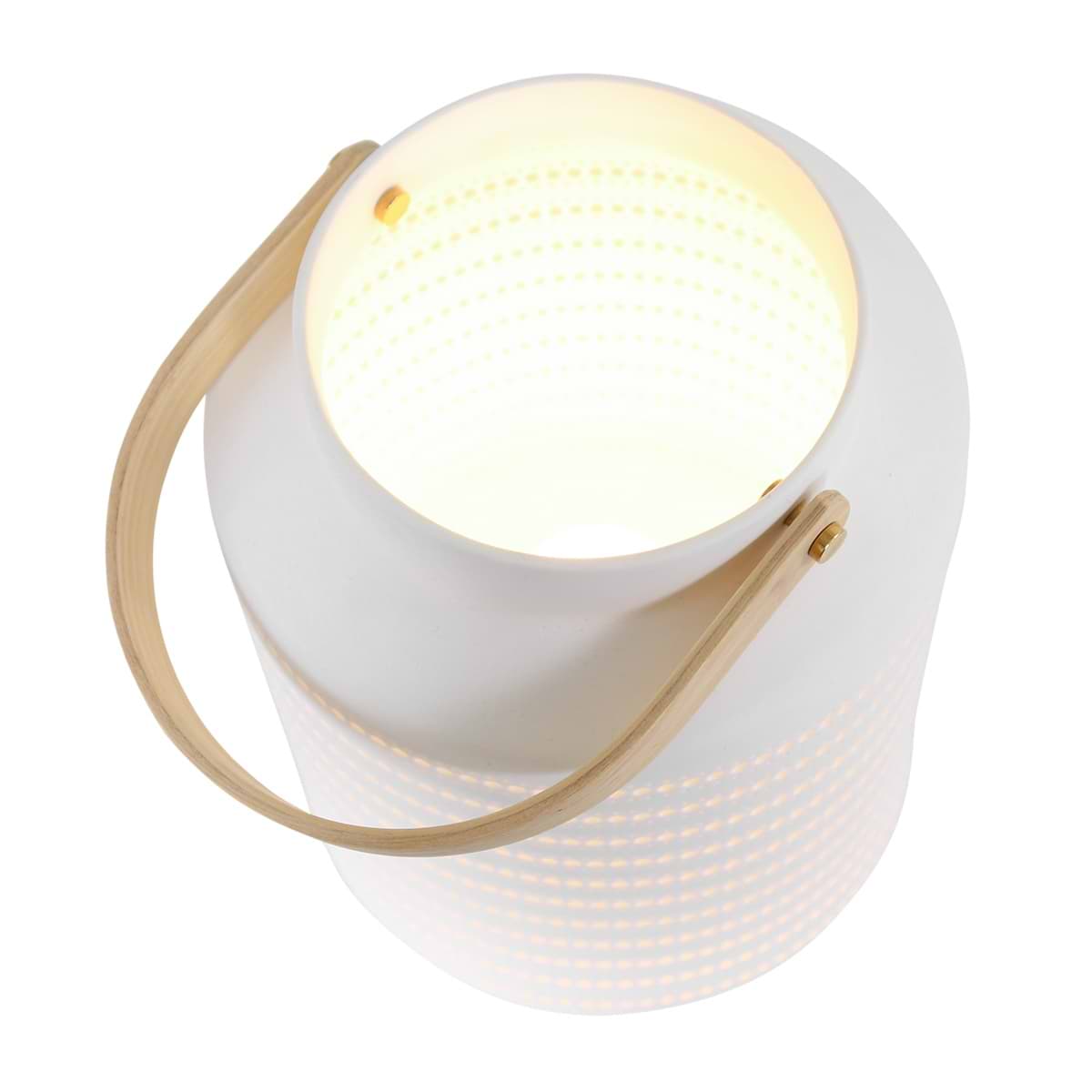 Tafellamp 1-lichts E14 - wit - Porcelain - Anne light & home