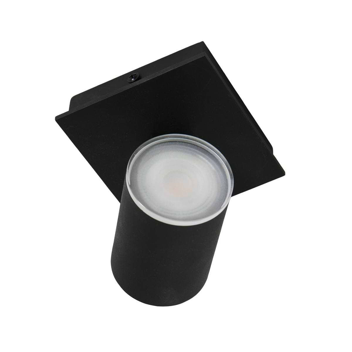Plafondlamp -  plafondspot 1-lichts GU10 - zwart - Point noirs - Steinhauer