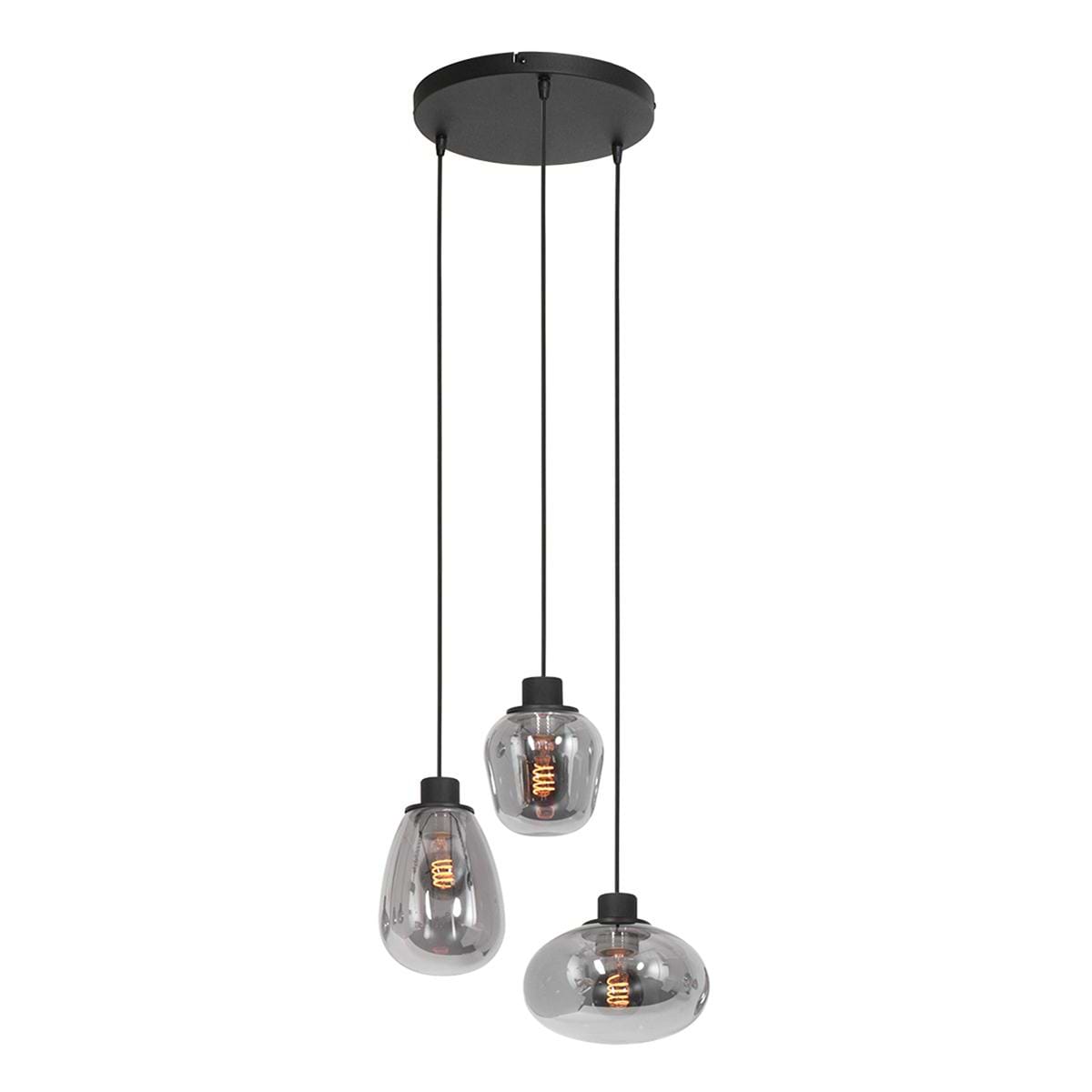 Hanglamp 3-lichts glas - Reflexion - Steinhauer