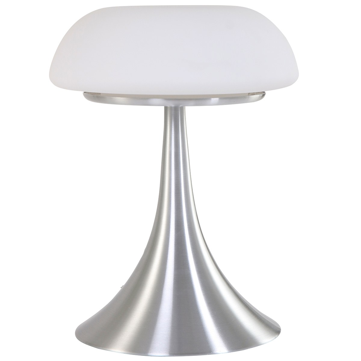 Tafellamp 1-lichts Glas STEINHAUER - 5557ST - Tafellamp- Steinhauer- Ancilla- Design- Wit Staal - Metaal Glas