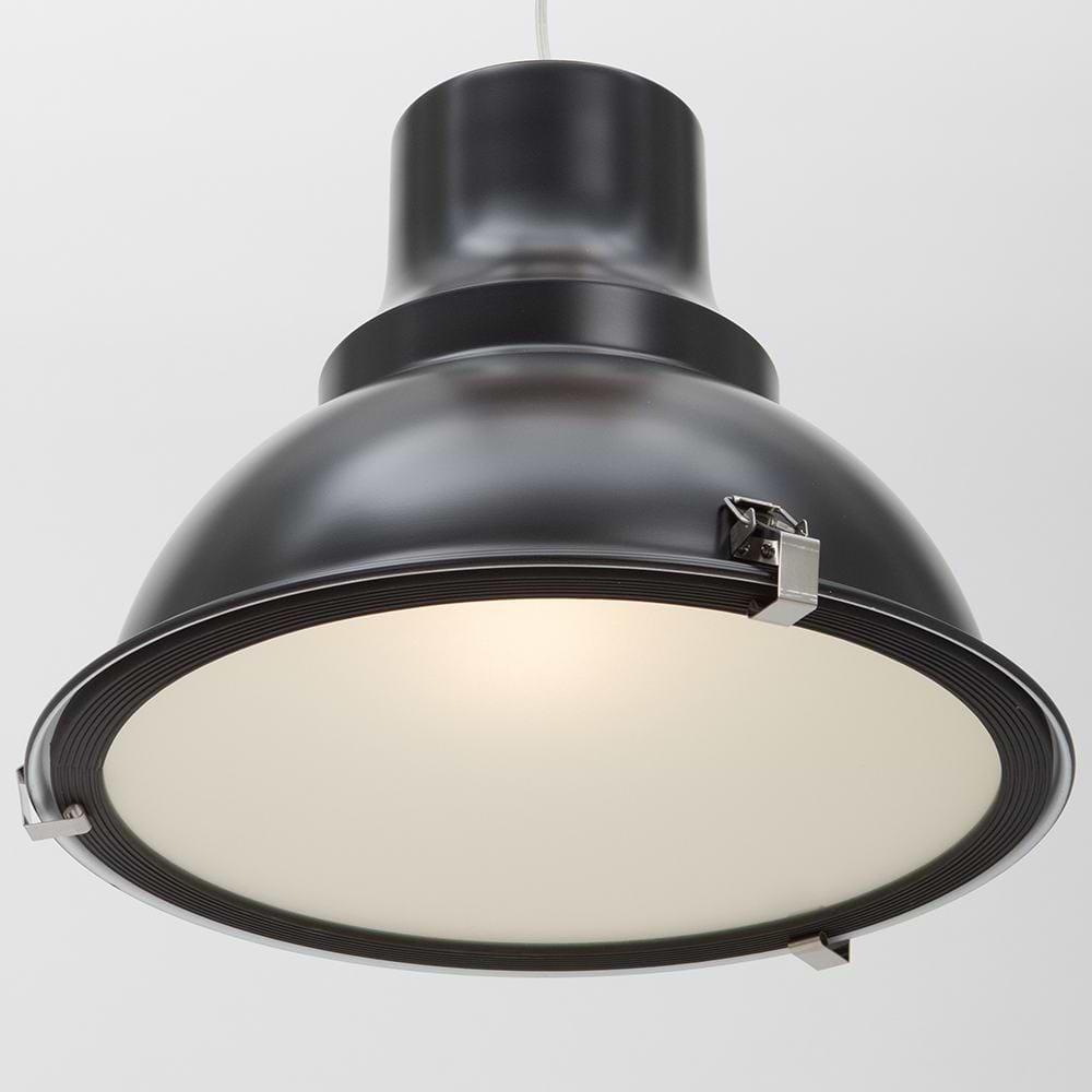 industriële hanglamp 1-lichts Metaal STEINHAUER - 5798ZW - Industrie lamp - Industrie Hanglamp - Steinhauer - Parade - Industrieel - Modern- Zwart  - Metaal Glas