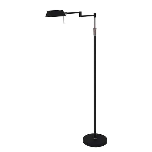 Vloerlamp 1-lichts Dakkap MEXLITE - 5895ZW - Vloerlamp- Mexlite- Mexlite- Design- Zwart  - Metaal