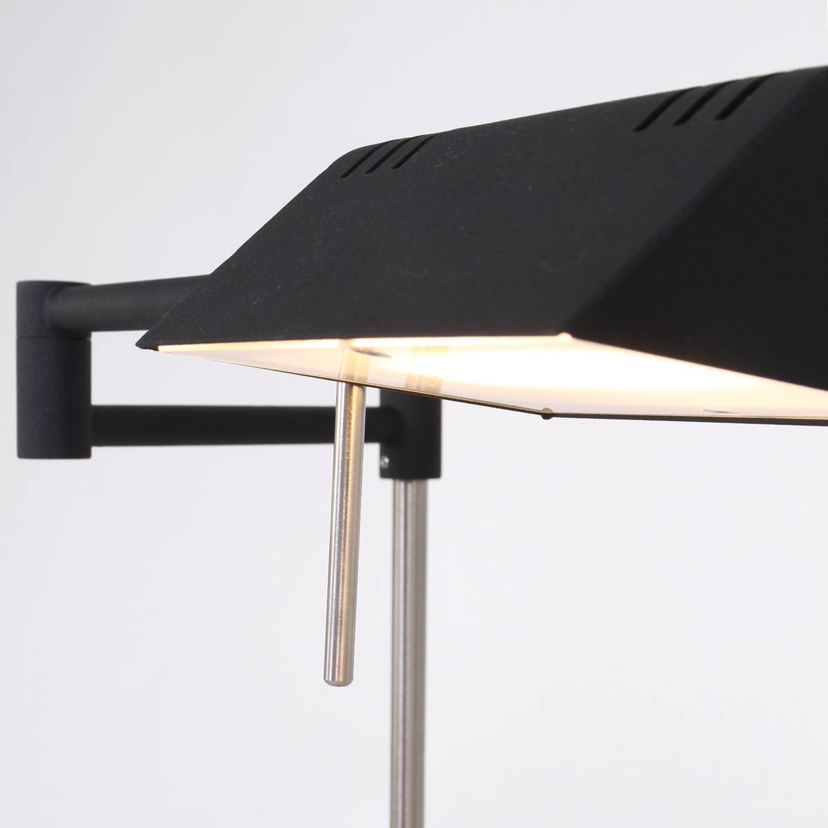 Vloerlamp 1-lichts Dakkap MEXLITE - 5895ZW - Vloerlamp- Mexlite- Mexlite- Design- Zwart  - Metaal