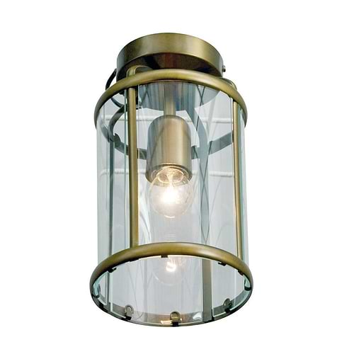 Plafondlamp- plafonnier- Glas STEINHAUER - 5973BR - Plafondlamp- Steinhauer- Pimpernel- Klassiek- Brons Transparant - Metaal Glas