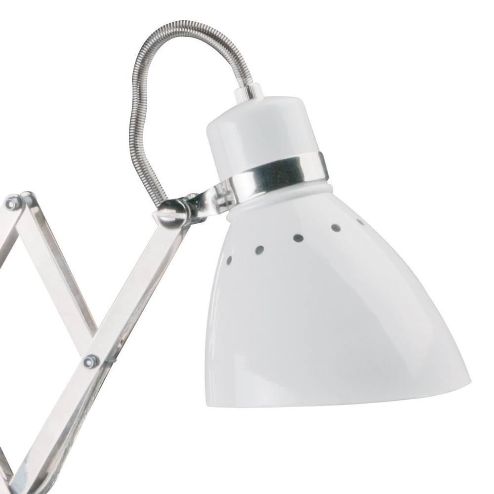 Scharnier wandlamp - bureaulamp - leeslamp - 1-lichts SCHARNIER STEINHAUER - 6290W - Wandlamp - Steinhauer - Spring - Modern - Industrieel - Wit - Wit- Metaal