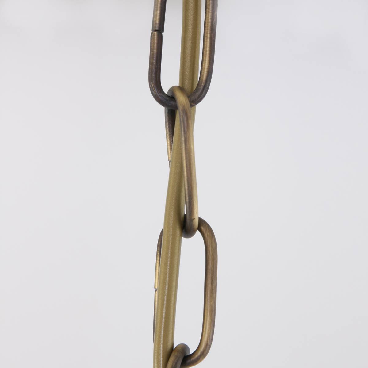 Hanglamp 1-lichts Glas STEINHAUER - 6839BR - Hanglamp- Steinhauer- Capri- Klassiek- Brons Creme - Metaal Glas