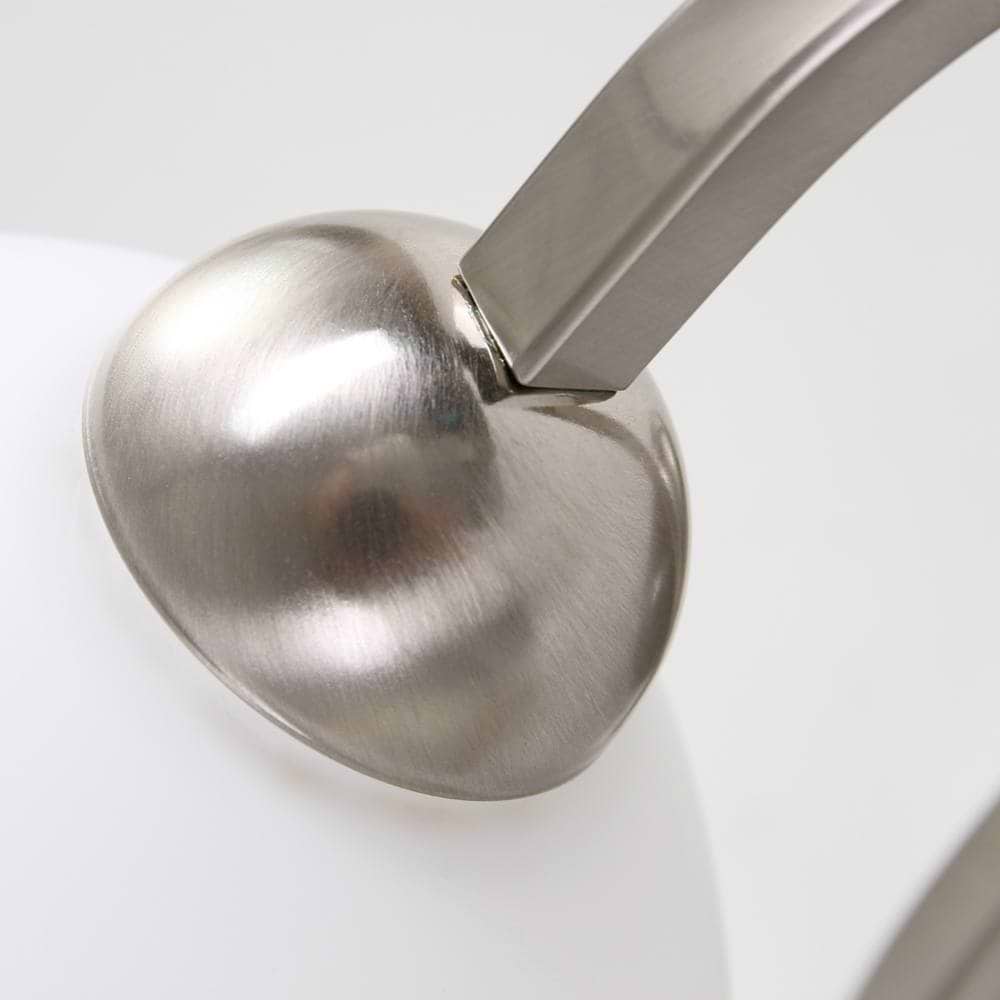 Wandlamp 1-lichts Glas STEINHAUER - 6840ST - Wandlamp- Steinhauer- Capri- Klassiek- Staal Wit - Metaal Glas