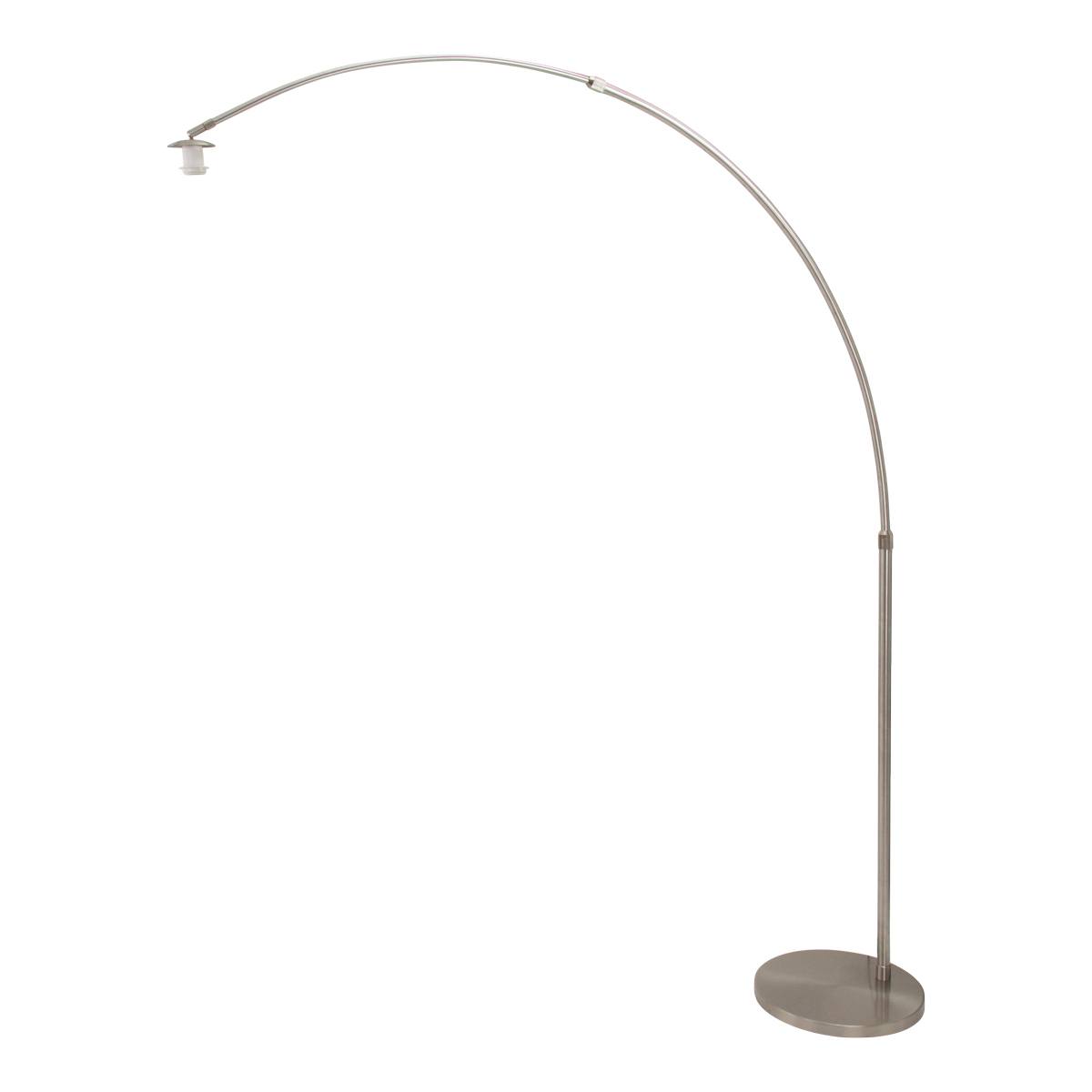 Vloerlamp 1-lichts Boog -armatuur- STEINHAUER - 7268ST - Vloerlamp- Booglamp- Steinhauer- Gramineus- Modern- Staal  - Metaal