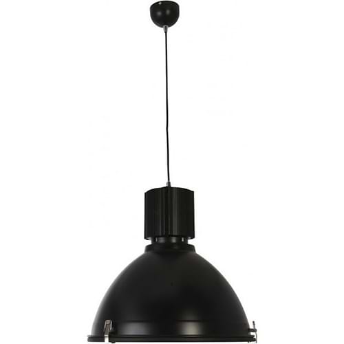 Industriële hanglamp 1-lichts Alu Groot STEINHAUER - 7277ZW - Industrie Hanglamp - Industrie lamp - Steinhauer - Warbier - Modern - Industrieel - Zwart - Metaal