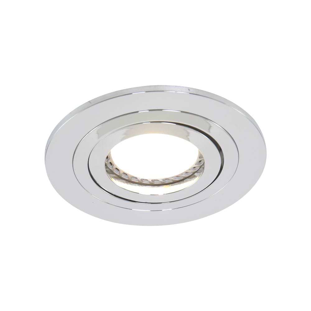 Inbouwspot 1-lichts aluminium STEINHAUER - 7304CH - Spots- Steinhauer- Round- Modern - Minimalistisch design- Chroom  Chroom- Metaal