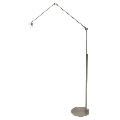 Vloerlamp 1-lichts Maxi Knik -armatuur- STEINHAUER - 7395ST - Vloerlamp- Steinhauer- Gramineus- Modern- Staal  - Metaal