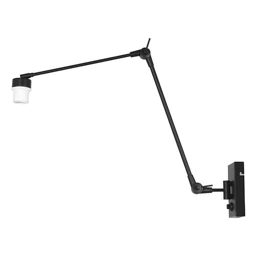 Wandlamp 1-lichts maxi knik 7396 - zwart - modern - Prestige chic - Steinhauer