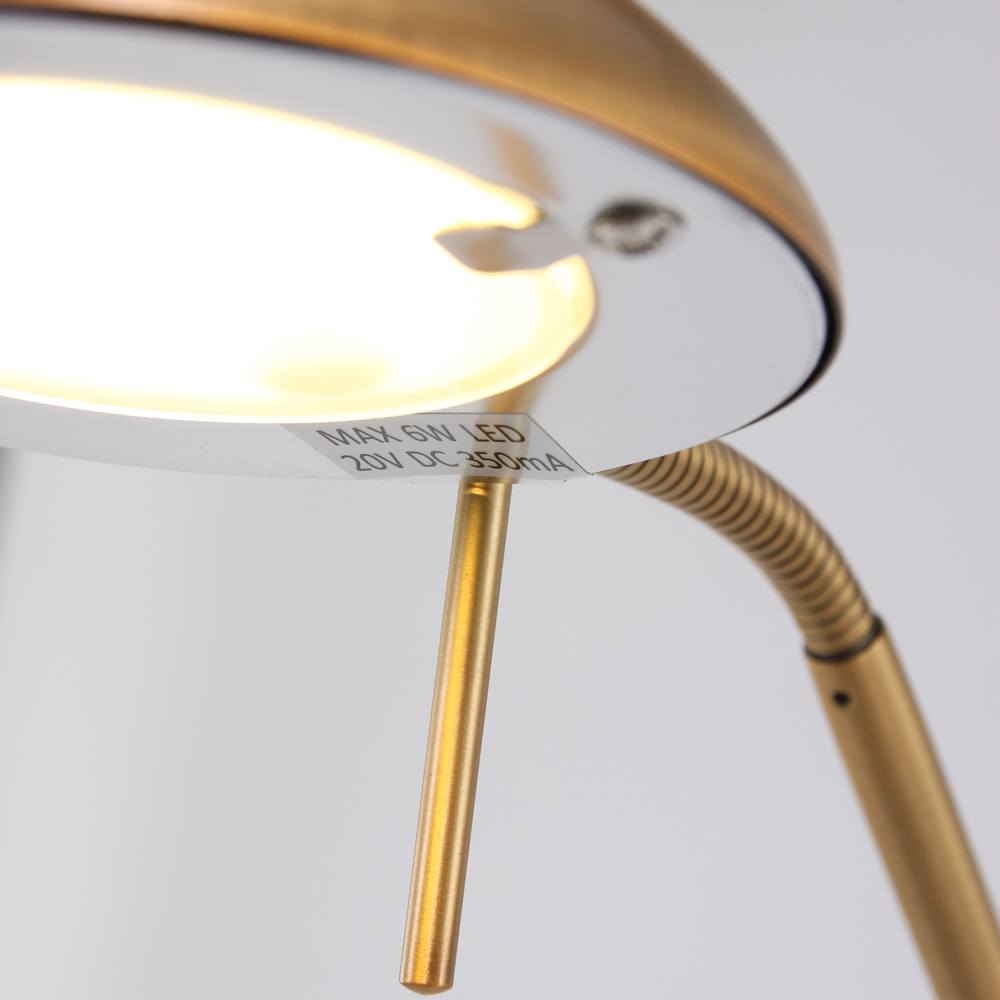 Vloerlamp 1-lichts LED Metaal MEXLITE - 7501BR - Vloerlamp- Mexlite- Mexlite- Klassiek- Brons  - Metaal