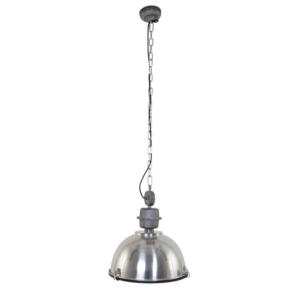 industriële hanglamp 1-lichts Industrial STEINHAUER - 7586ST - Industrie lamp - Industrie Hanglamp - Steinhauer - Bikkel - Industrieel - Trendy - Staal - Metaal Glas