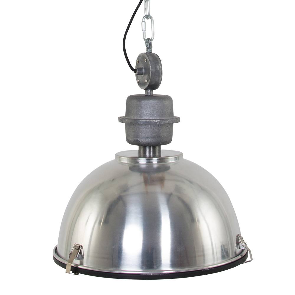 industriële hanglamp 1-lichts Industrial STEINHAUER - 7586ST - Industrie lamp - Industrie Hanglamp - Steinhauer - Bikkel - Industrieel - Trendy - Staal - Metaal Glas