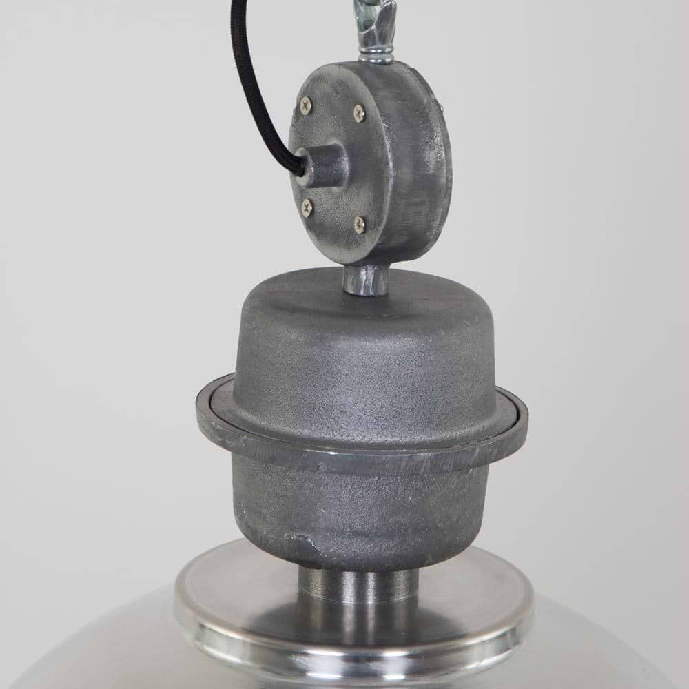 industriële hanglamp 1-lichts Industrial STEINHAUER - 7586ST - Industrie lamp - Industrie Hanglamp - Steinhauer - Bikkel - Industrieel - Trendy - Staal - Metaal Glas