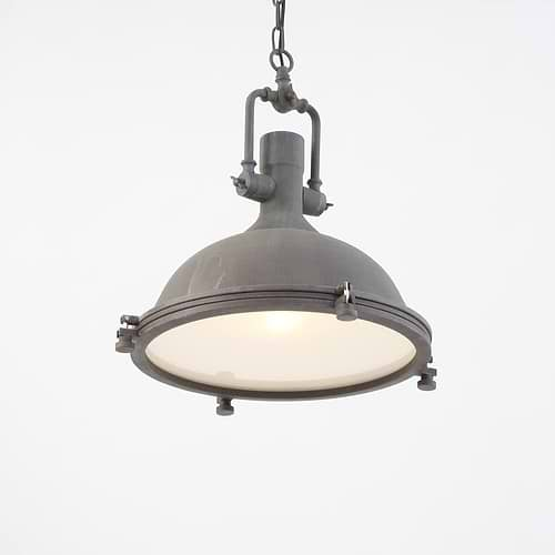 industriële hanglamp 1-lichts Metaal MEXLITE - 7636B - Industrie lamp - Industrie Hanglamp - Mexlite - Alta - Industrieel - Landelijk - Bruin - Verweerd bruin - Metaal Glas