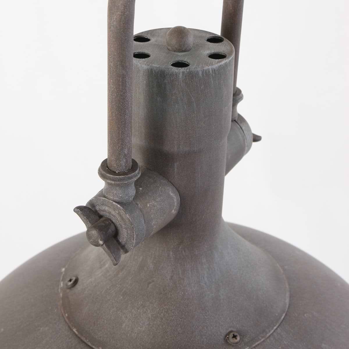industriële hanglamp 1-lichts Metaal MEXLITE - 7636B - Industrie lamp - Industrie Hanglamp - Mexlite - Alta - Industrieel - Landelijk - Bruin - Verweerd bruin - Metaal Glas