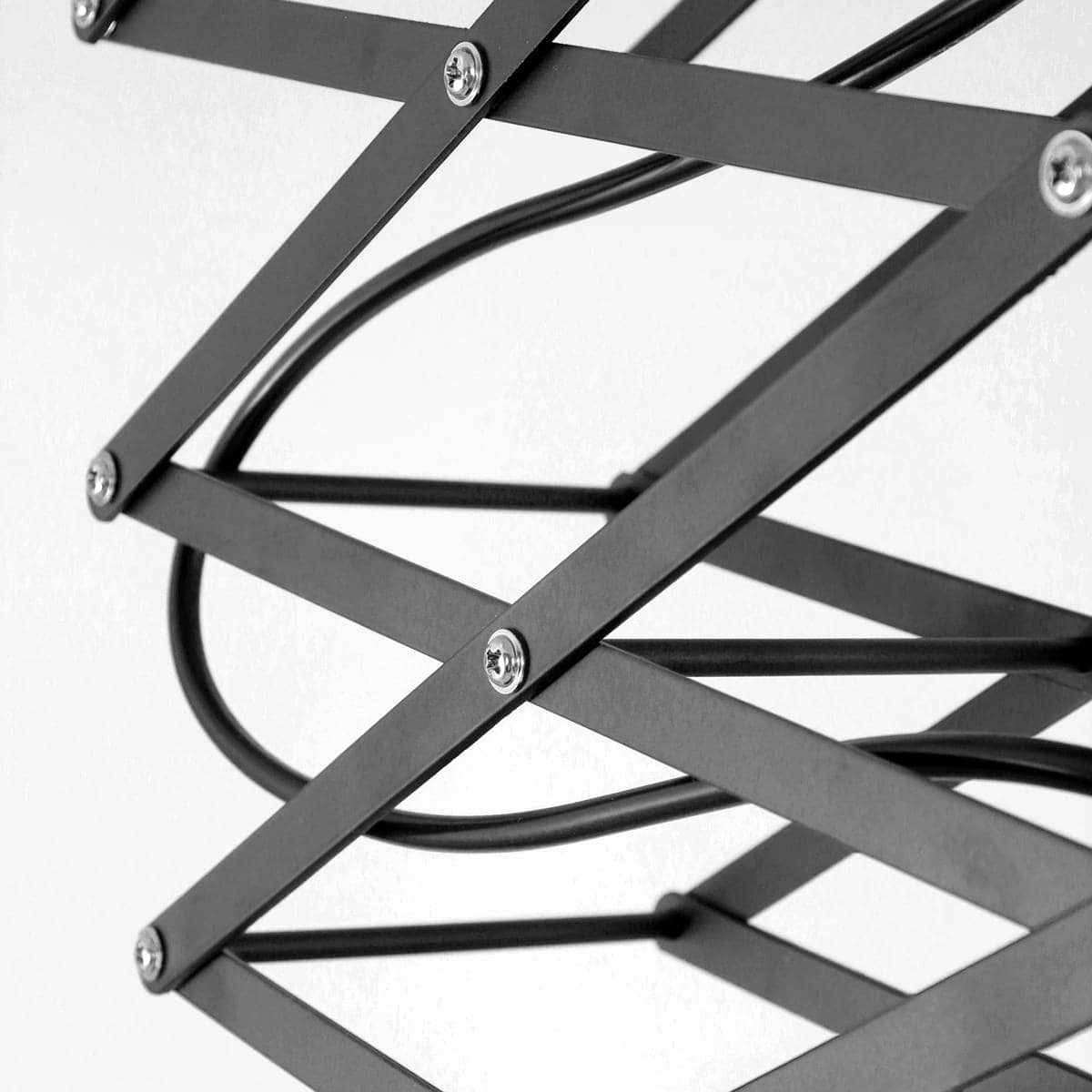 Hanglamp 1-lichts Schaar Lexi MEXLITE - 7654ZW - Hanglamp- Mexlite- Lexi- Industrieel - Landelijk- Zwart  Zwart- Metaal