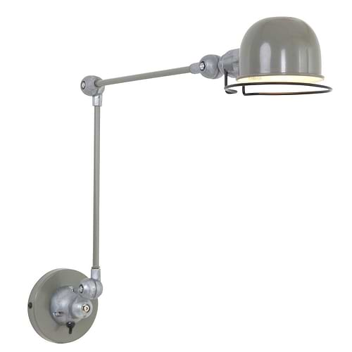 Wandlamp 1-lichts reflector - groen en aliminium - industrieel - Davin - Mexlite