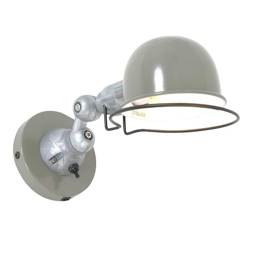 Wandlamp 1-lichts reflector - groen en aliminium - industrieel - Davin - Mexlite