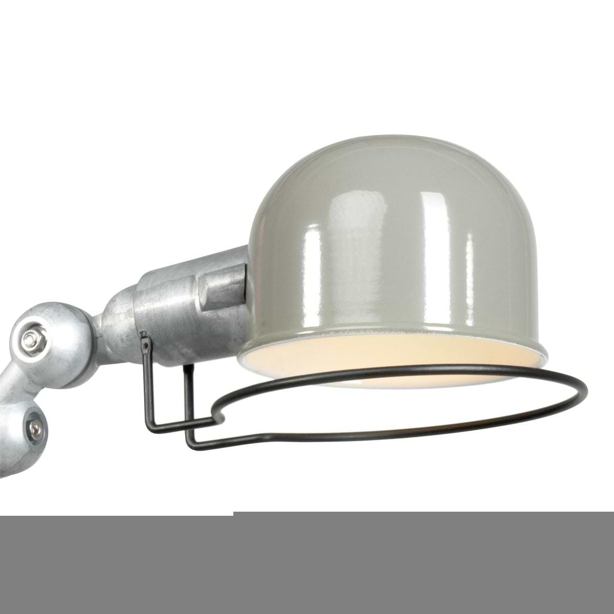 Wandlamp 1-lichts reflector - groen en aliminium - industrieel - Davin - Mexlite