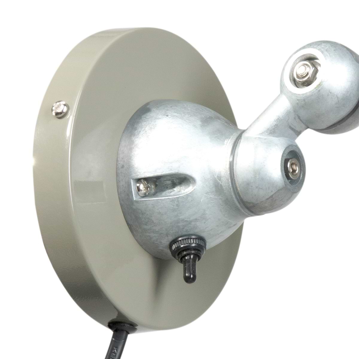 Wandlamp 1-lichts reflector - groen en aliminium - industrieel - Davin - Mexlite