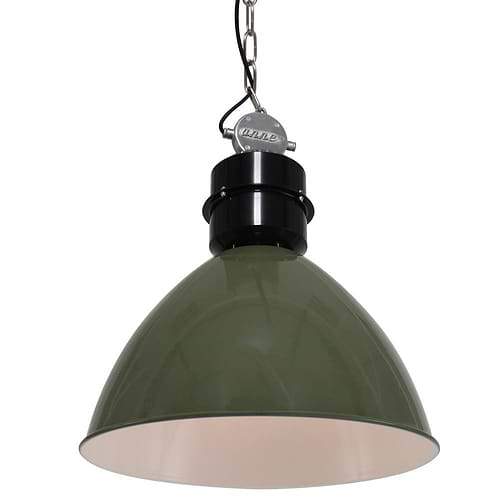 industriële hanglamp 1-lichts Metaal  ANNE LIGHTING - 7696G - industriële hanglamp - Industrielamp - Anne Lighting - Frisk - Industrieel - Trendy - Groen Olijfgroen - Metaal