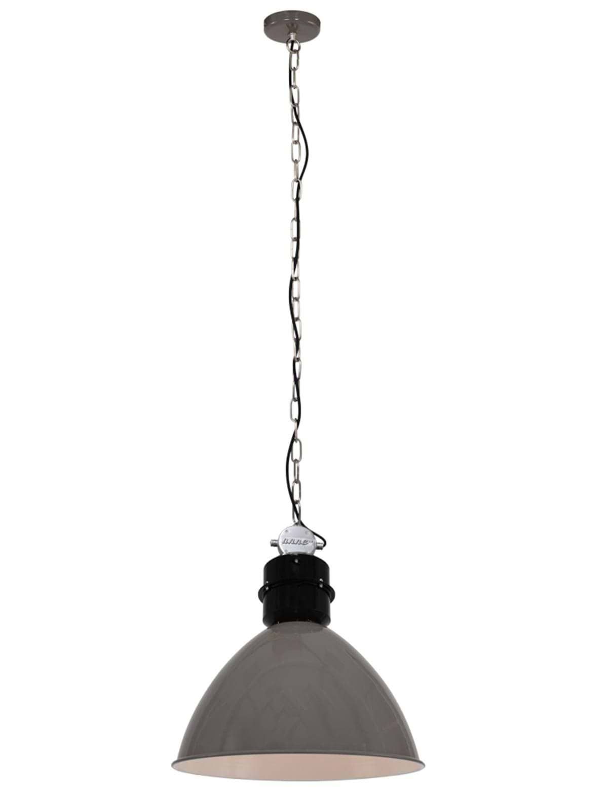 industriële hanglamp 1-lichts Metaal  ANNE LIGHTING - 7696GR - Industrie lamp - Industriële hanglamp - Anne Lighting - Frisk - Industrieel - Trendy - Grijs Grijs- Metaal